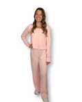 Ballet Pink Pointelle Lounge Set
