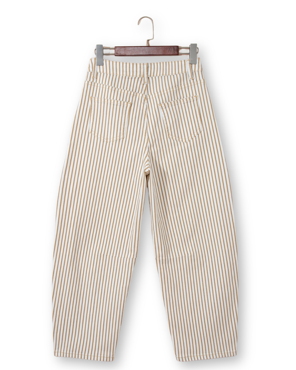 Warm Sand Stripe Barrel Jean
