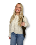 Soft Oat Cropped Cardigan
