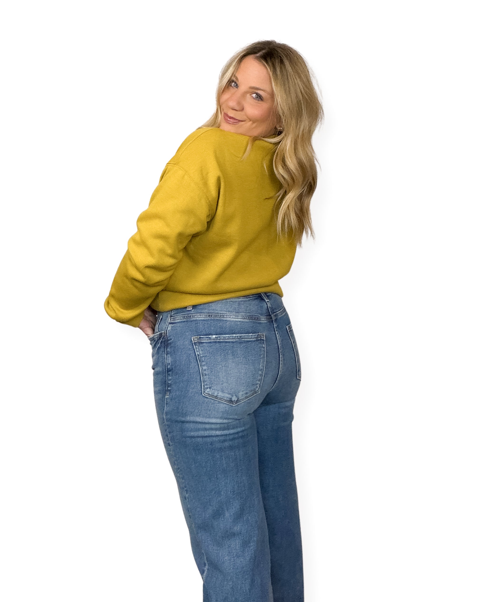 Everyday Asymmetrical Hem Straight Jean