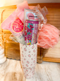 Sweet Pink Petal Tumbler Gift Set