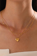 Gold Layered Heart Necklace