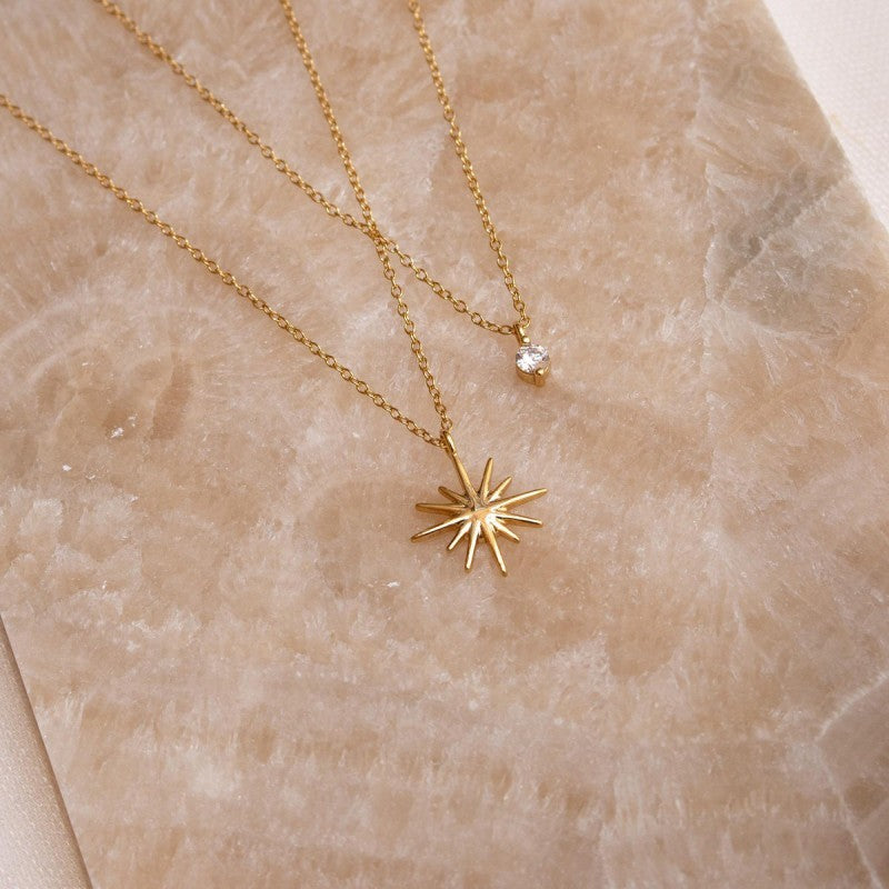 Gold Starburst Necklace