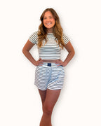 Dockside Stripe Ribbed Tee