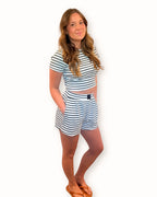 Dockside Stripe Ribbed Shorts