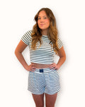Dockside Stripe Ribbed Tee