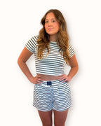 Dockside Stripe Ribbed Tee