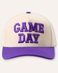 Purple GAME DAY Embroidered Trucker Hat